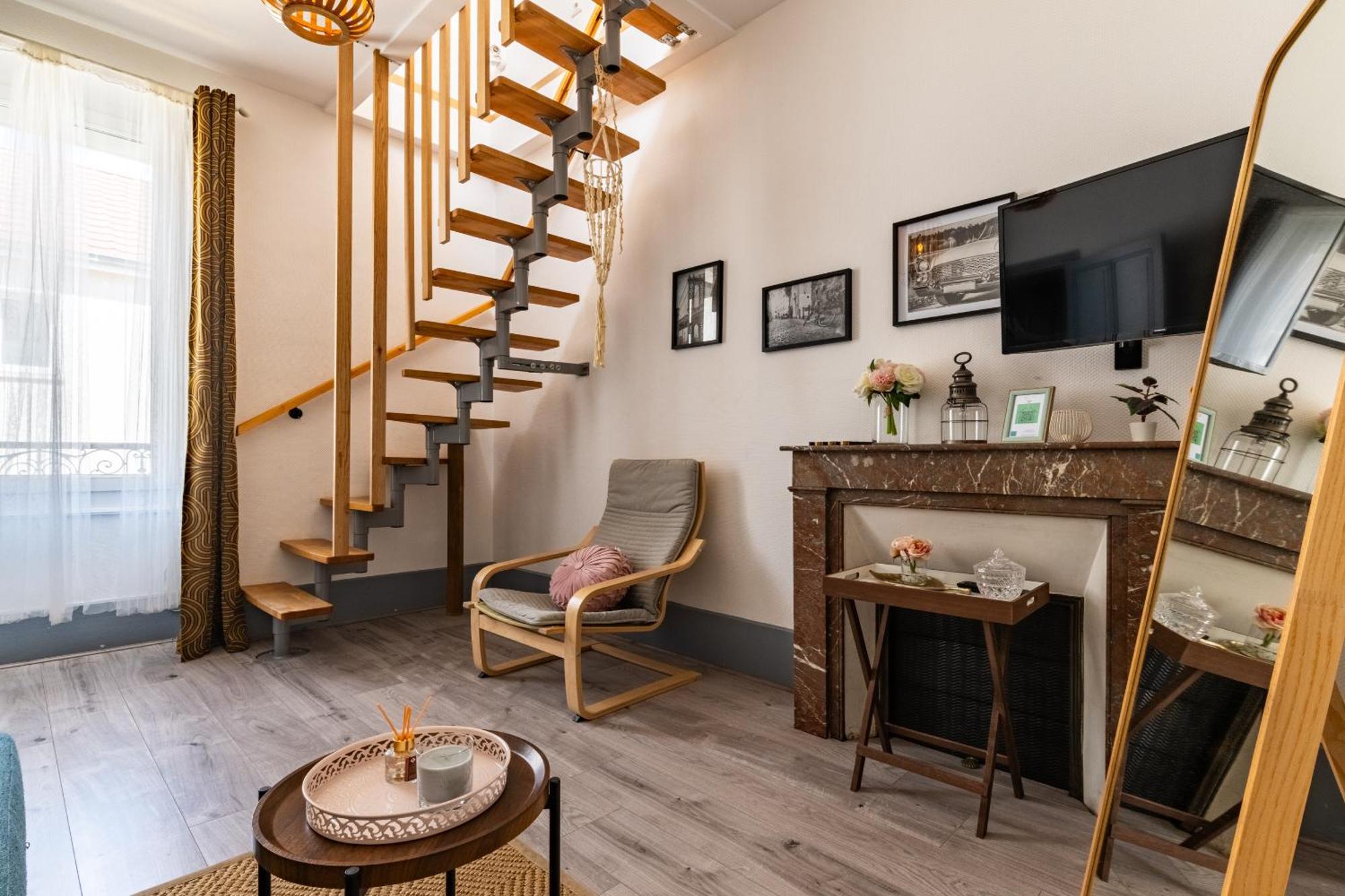 Apartmán Le Lotus Duplex Dijon Pokoj fotografie